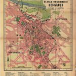 Plan of the city of Cernauti in the interwar period