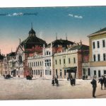 Gara din Cernăuți în perioada interbelică, carte poștală din fototeca MNIR