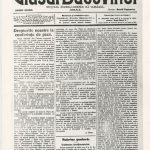 The newspaper "Glasul Bucovinei" publishes on June 3, 1919, the article "Our Rights at the Peace Conference"