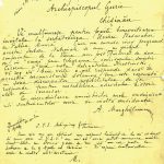 Scrisoarea lui Alexandru Marghiloman, președintele Consiliului de Miniștri, către episcopul Gurie Grosu. 4 aprilie 1918 (MNIR)