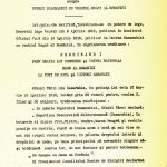 Lege asupra ratificării Decretului lege nr. 842 din 9 aprilie 1918 privind unirea Basarabiei cu România. 20 decembrie 1919 (ANR)