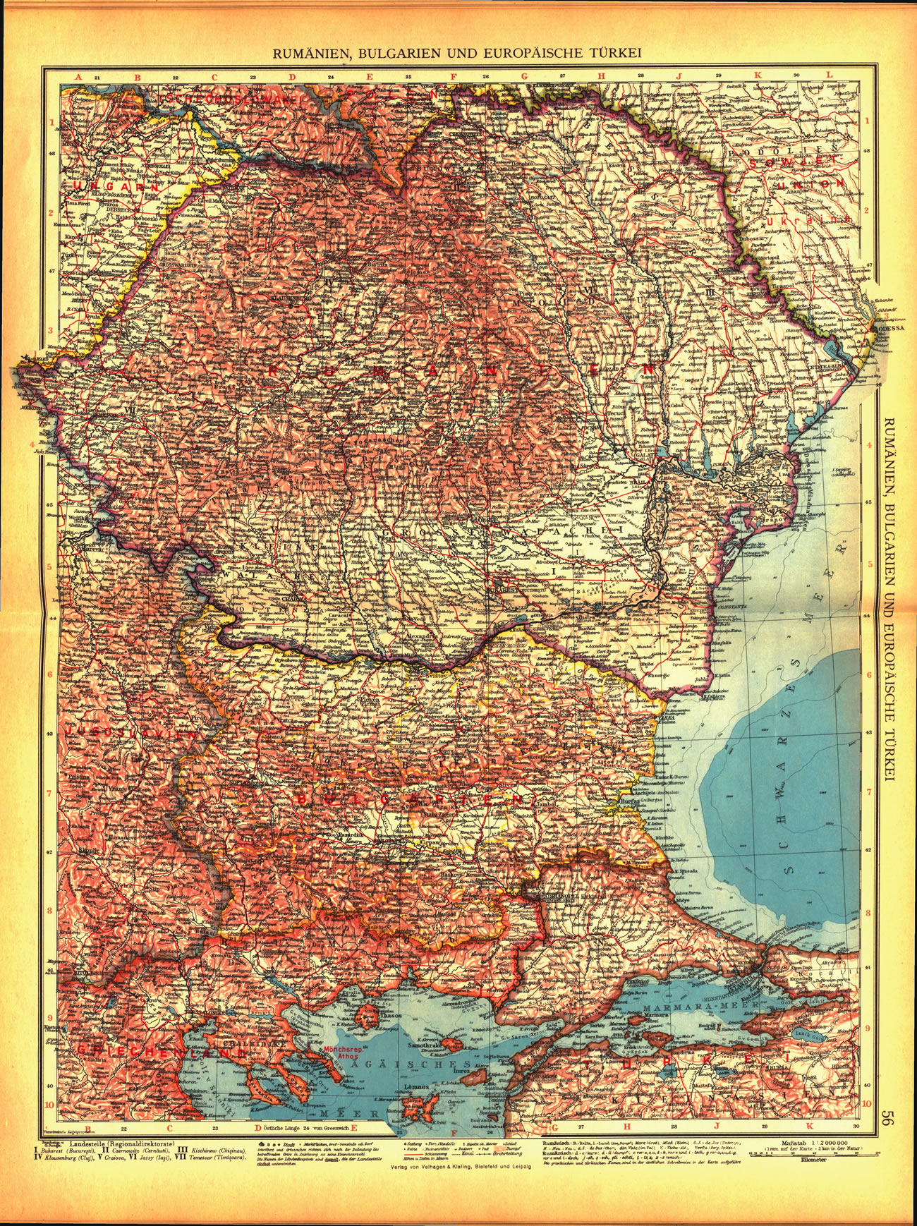 Map published in "Andrees Handatlas". Leipzig, 1937 (MNIR)