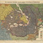 Harta Regatului României cu granițele de după 1913, „Reproducerea unui document nemțesc arătând, după Paul Langhans teritoriile locuite de Români” (MNIR, nr. inv. 174403)