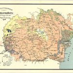 Harta etnografică a pământului românesc realizată de Val. Popa și N. Istrate în 1916 (MNIR, nr. inv. 85784)